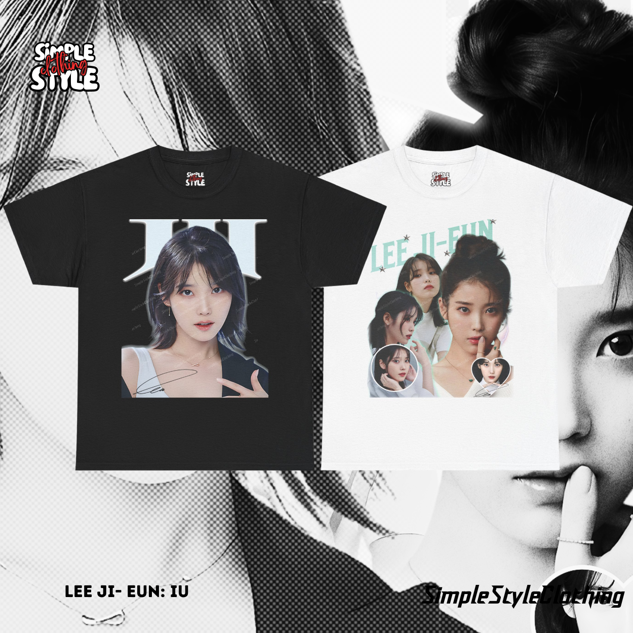 Lee Ji-Eun | IU Oversized Tshirt | Simple Style Clothing T-Shirt