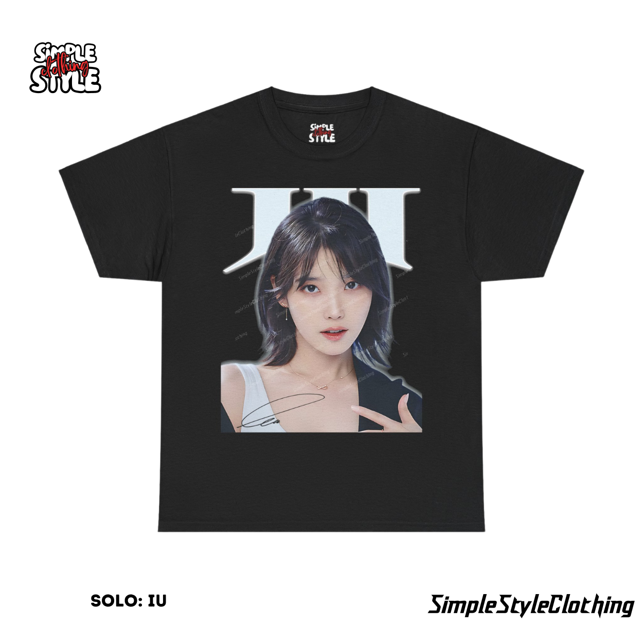 Lee Ji-Eun | IU Oversized Tshirt | Simple Style Clothing T-Shirt