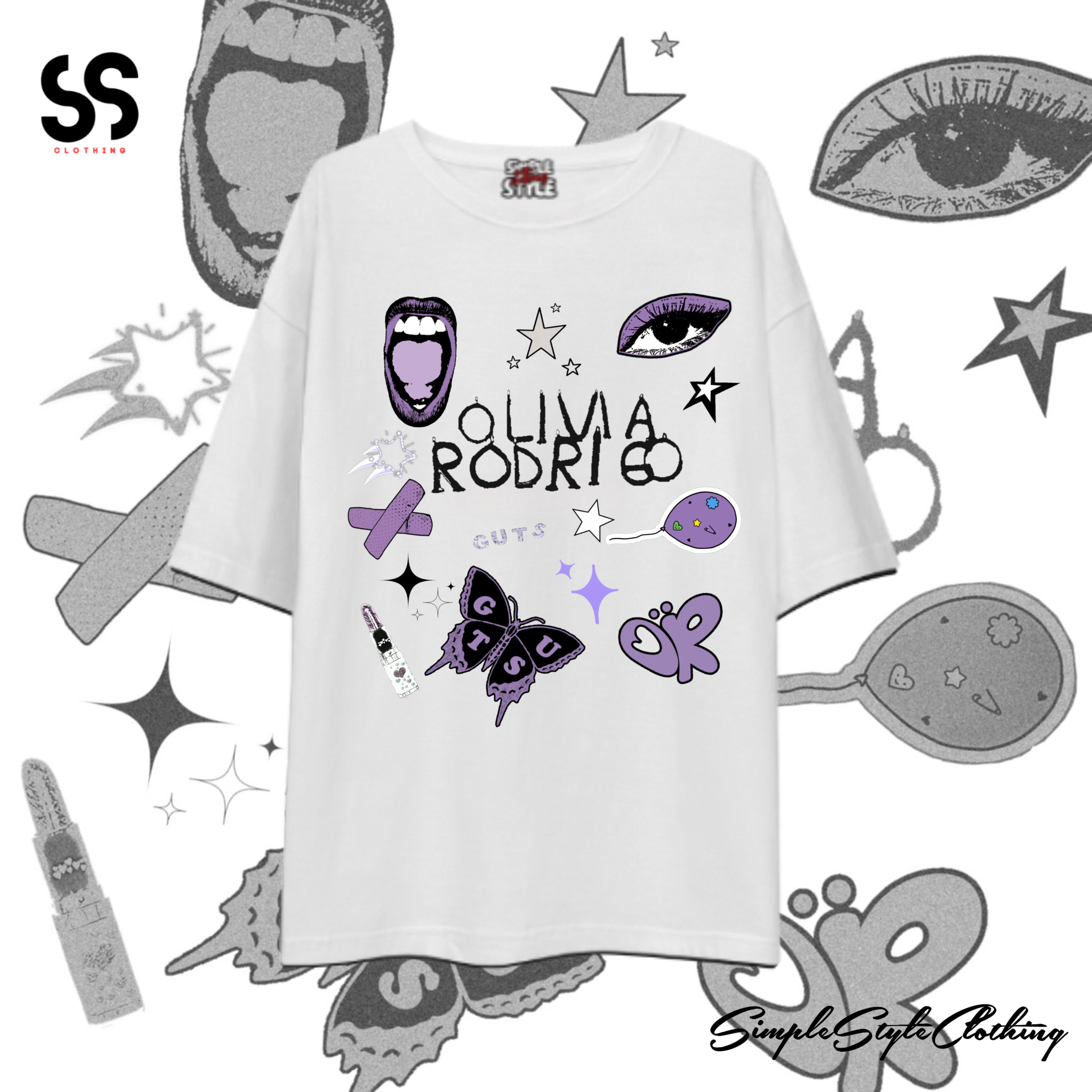 SSC Olivia Rodrigo Oversized Shirts Code 2 Combed Cotton for Men and Women