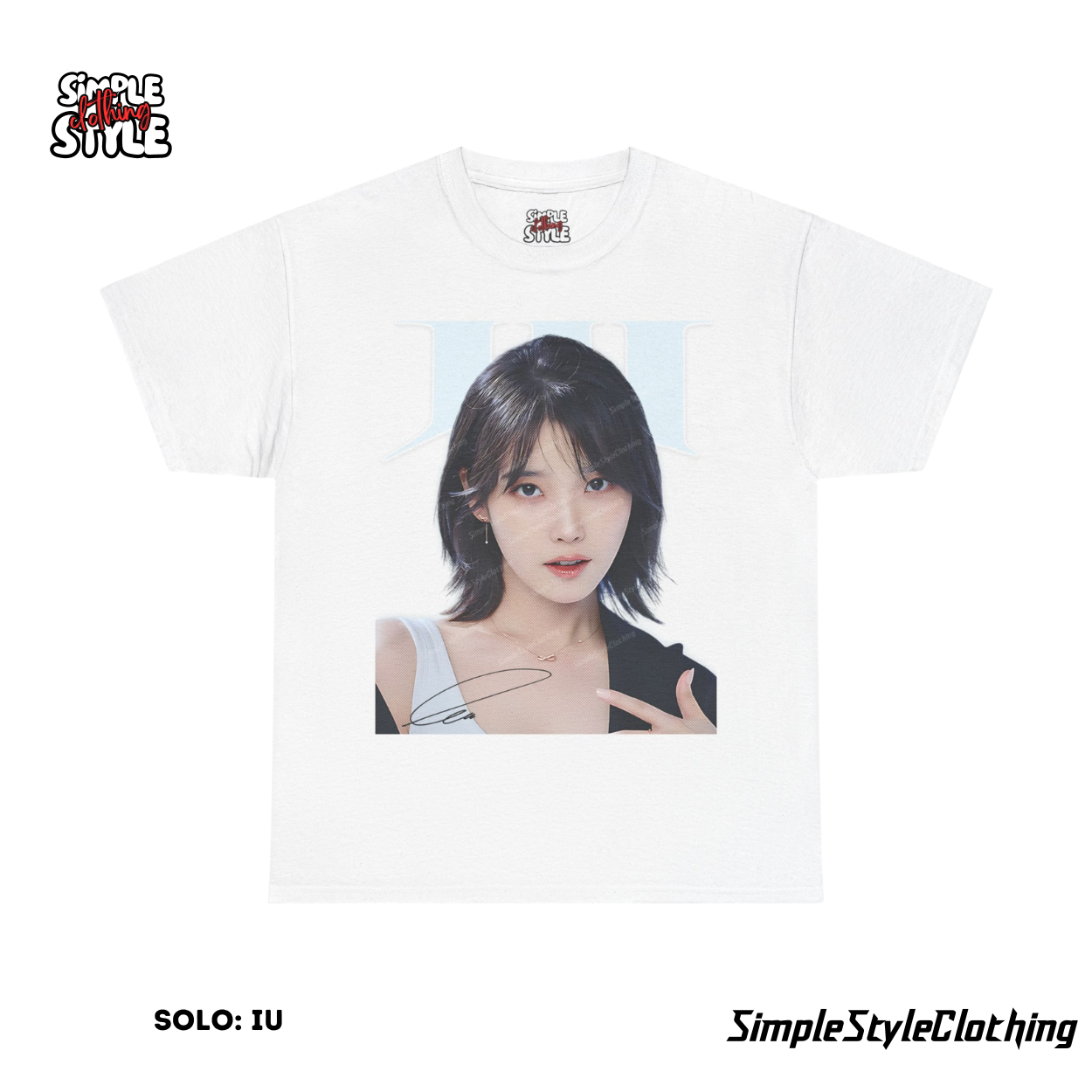 Lee Ji-Eun | IU Oversized Tshirt | Simple Style Clothing T-Shirt