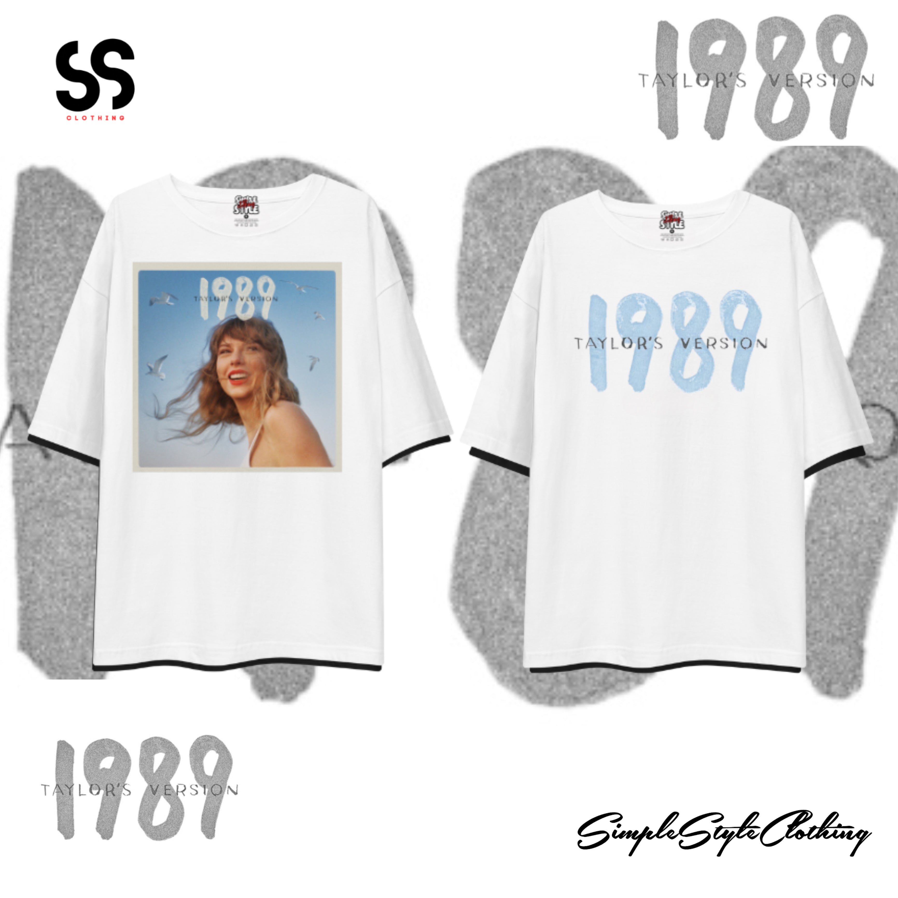 SSC Taylor Swift  Oversized Shirts 1989 album inspired oversized shirt for Men and Women