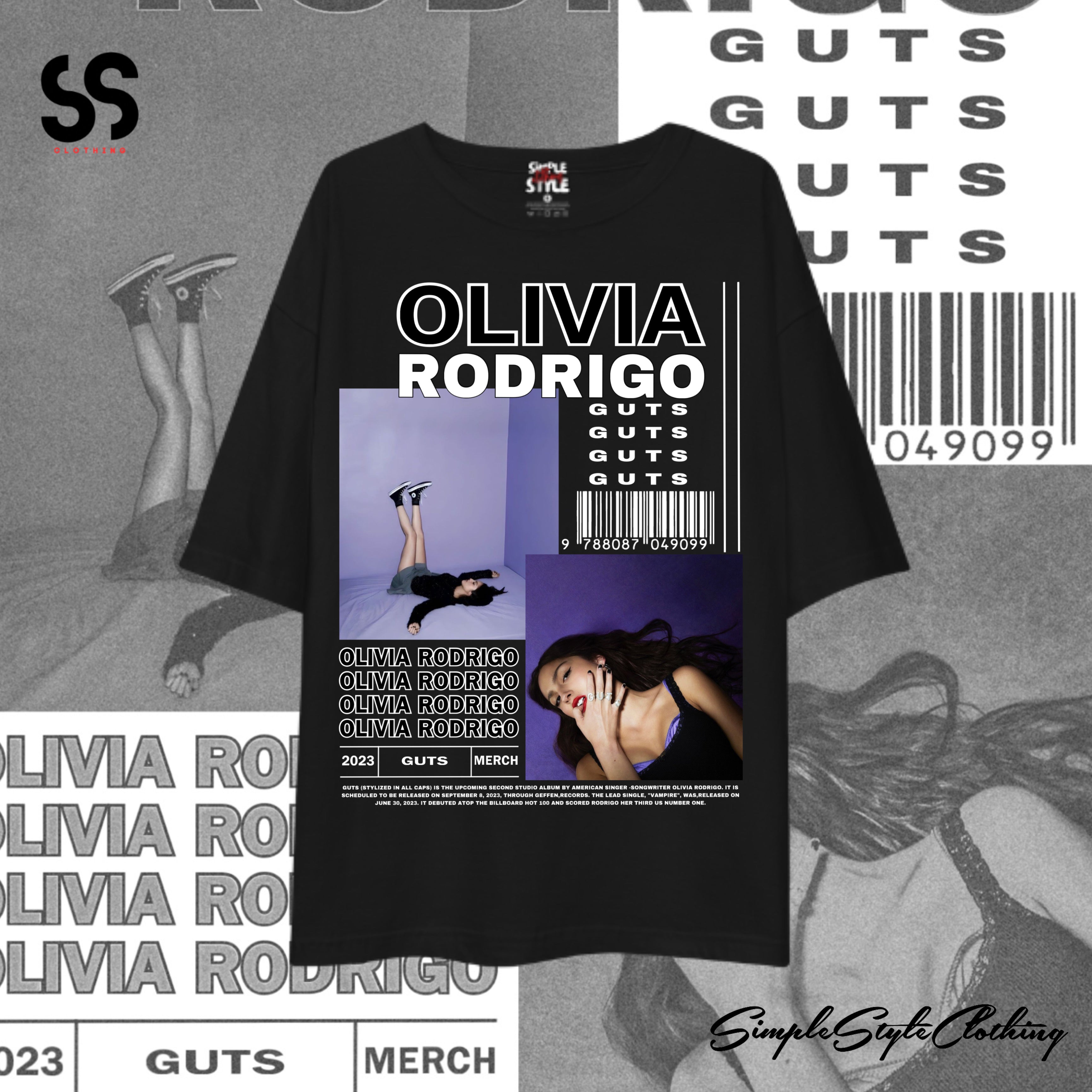 SSC Olivia Rodrigo Oversized Shirts Code 1 Combed Cotton for Men and Women