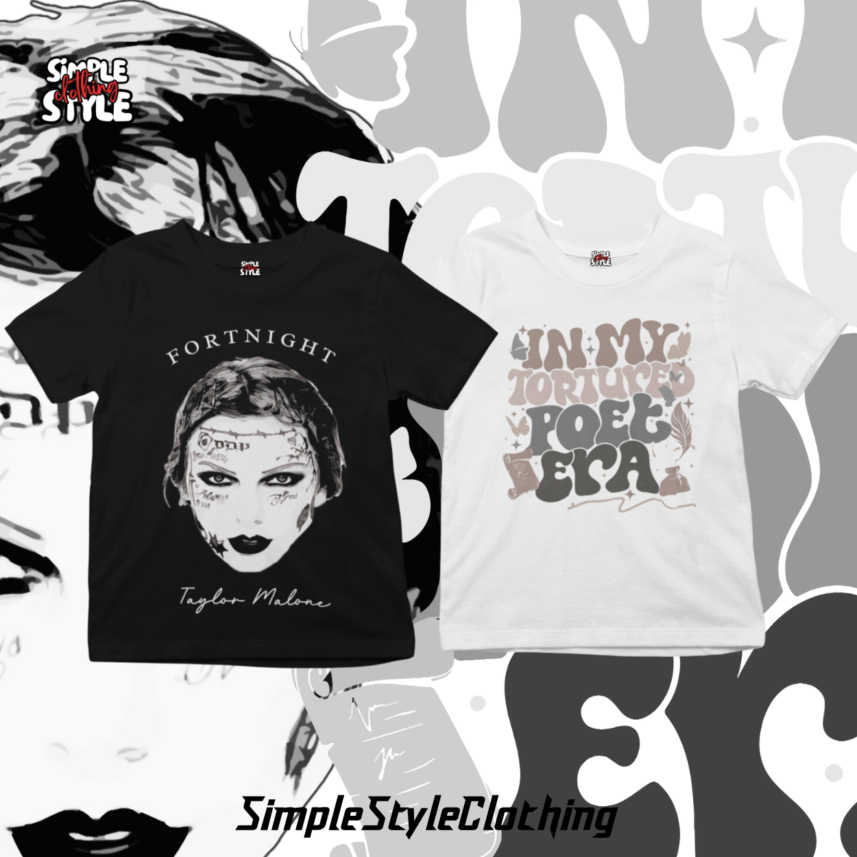 TTPD Taylor Swift Oversized Tshirt | Simple Style Clothing T-Shirt