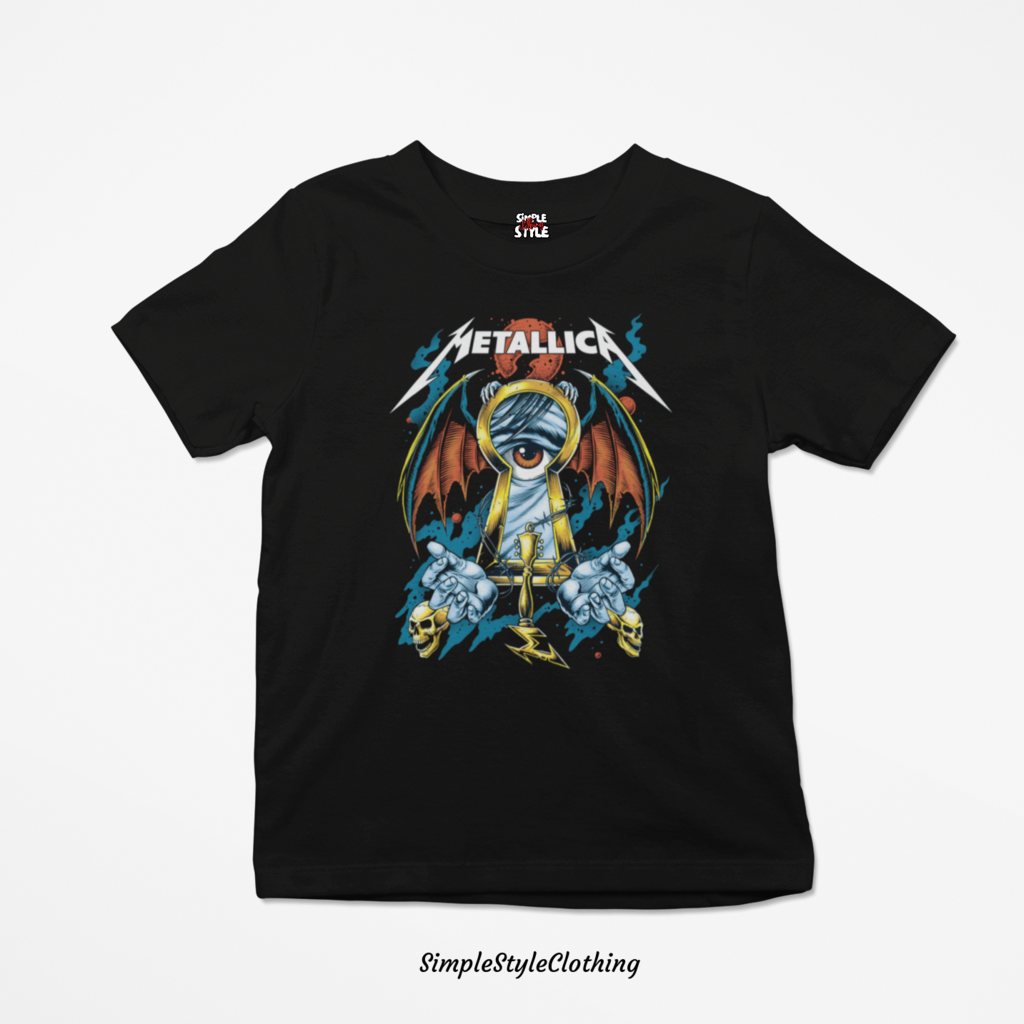 SSC Metallica Oversized Shirts Combed Cotton for Men and Women