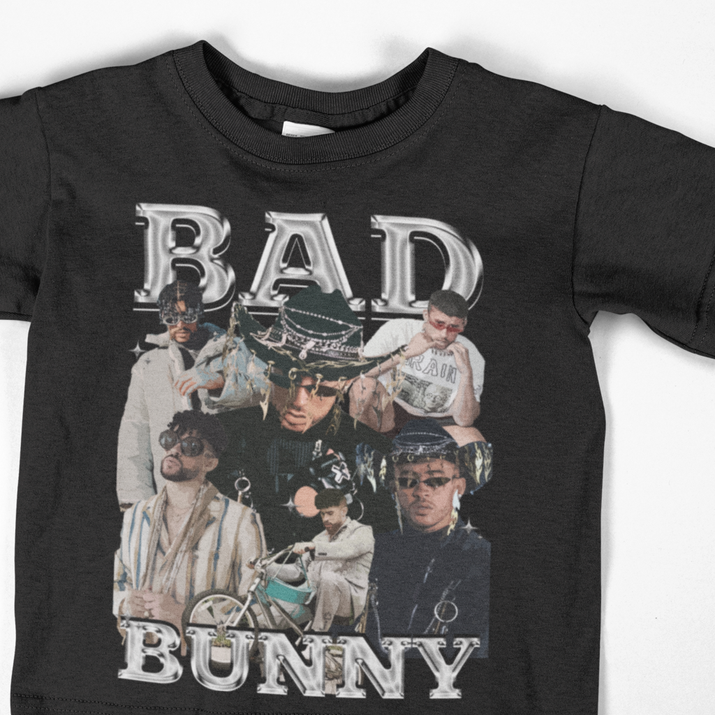 SSC Bad Bunny Oversized Shirts Combed Cotton for Men and Women